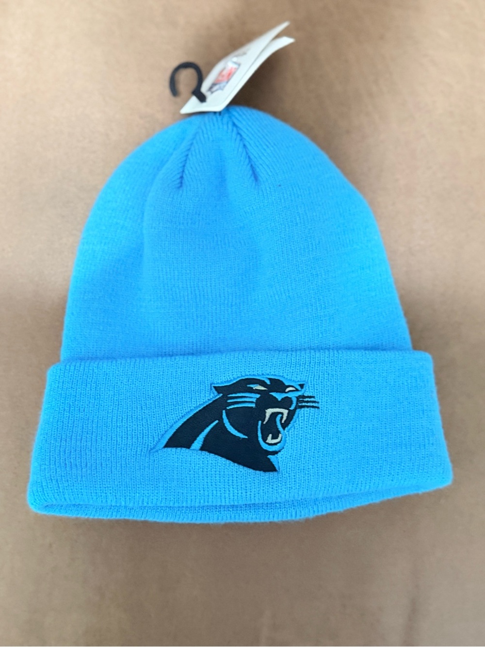 NFL Youth Carolina Panthers Bright Blue Cuffed Beanie